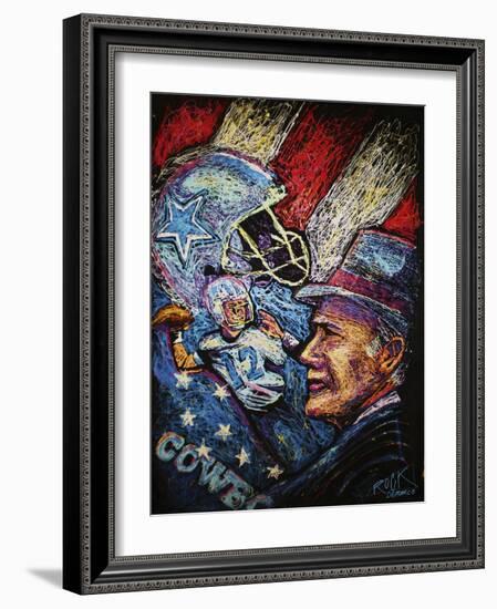 Dallas Cowboys 001-Rock Demarco-Framed Giclee Print