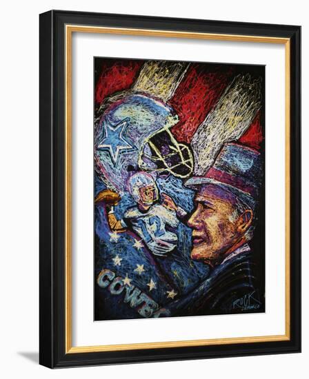 Dallas Cowboys 001-Rock Demarco-Framed Giclee Print