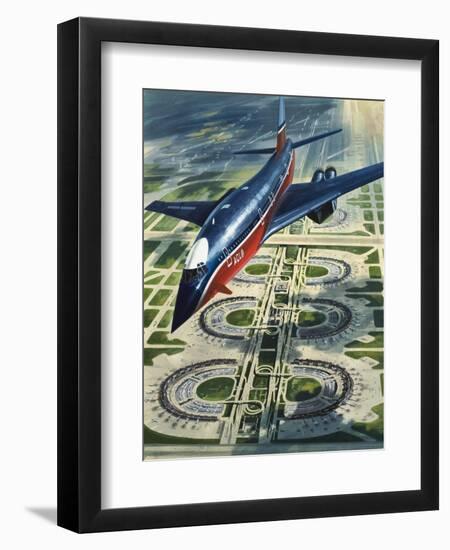 Dallas-Fort Worth Airport-Wilf Hardy-Framed Giclee Print