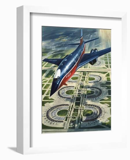 Dallas-Fort Worth Airport-Wilf Hardy-Framed Giclee Print