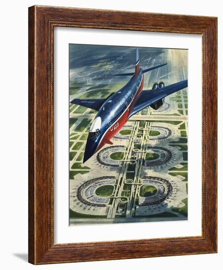 Dallas-Fort Worth Airport-Wilf Hardy-Framed Giclee Print