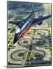 Dallas-Fort Worth Airport-Wilf Hardy-Mounted Giclee Print