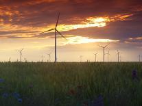 Wind Turbines at Sunset, Kavarna Wind Farm, Kavarna, Bulgaria, Europe-Dallas & John Heaton-Photographic Print