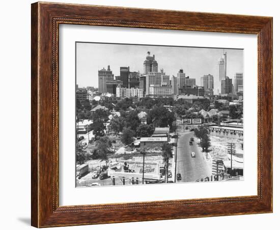 Dallas Skyline-Alfred Eisenstaedt-Framed Photographic Print