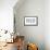 Dallas, Texas - 972 Area Code (Blue)-Lantern Press-Framed Stretched Canvas displayed on a wall