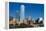 Dallas Texas Skyline at Sunset of Modern Skyscrapers and Expressway-Bill Bachmann-Framed Premier Image Canvas