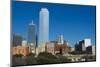 Dallas Texas Skyline at Sunset of Modern Skyscrapers and Expressway-Bill Bachmann-Mounted Photographic Print