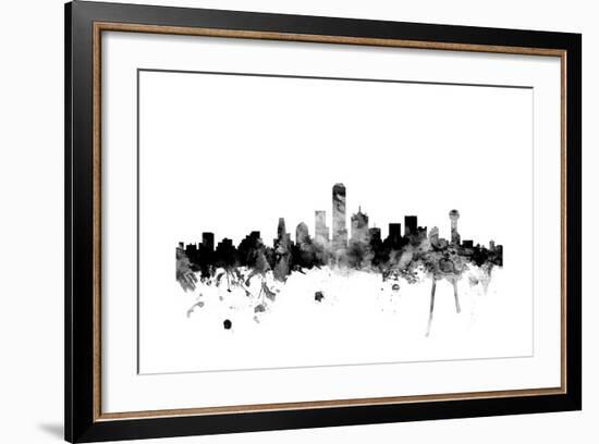 Dallas Texas Skyline-Michael Tompsett-Framed Art Print