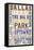 Dallas, Texas - Typography-Lantern Press-Framed Stretched Canvas