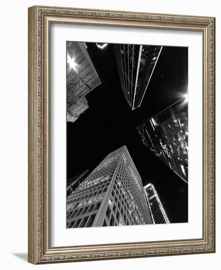 Dallas Up Bw-John Gusky-Framed Photographic Print