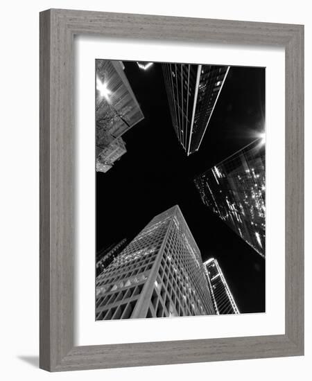 Dallas Up Bw-John Gusky-Framed Photographic Print