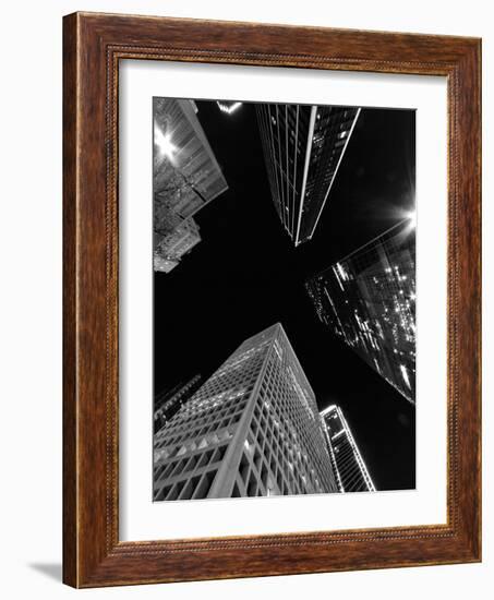 Dallas Up Bw-John Gusky-Framed Photographic Print