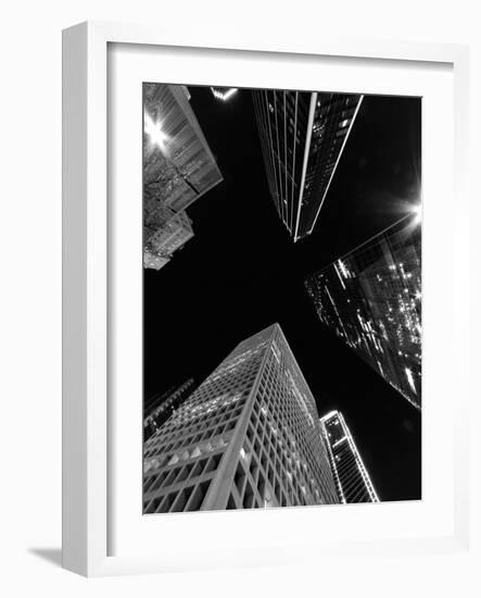 Dallas Up Bw-John Gusky-Framed Photographic Print