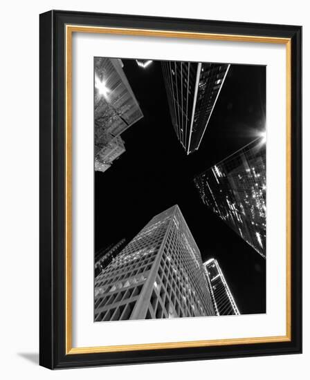 Dallas Up Bw-John Gusky-Framed Photographic Print