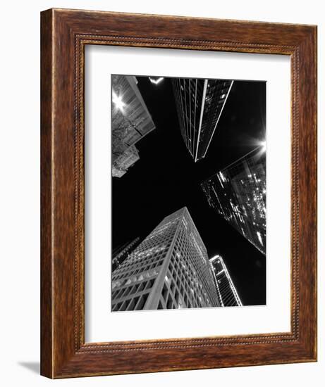 Dallas Up Bw-John Gusky-Framed Photographic Print