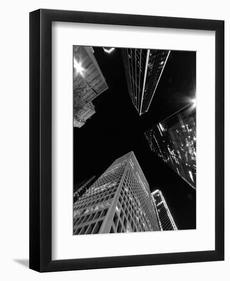 Dallas Up Bw-John Gusky-Framed Photographic Print