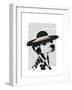 Dalmatian and Brimmed Black Hat-Fab Funky-Framed Art Print