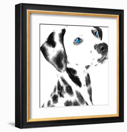 Dalmatian Date V-null-Framed Art Print