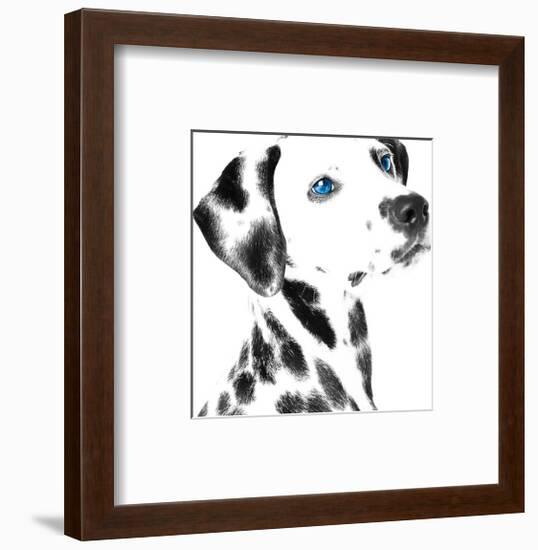 Dalmatian Date V-null-Framed Art Print