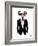 Dalmatian Dog in Tuxedo-Olga Angellos-Framed Art Print