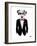 Dalmatian Dog in Tuxedo-Olga Angellos-Framed Art Print