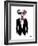 Dalmatian Dog in Tuxedo-Olga Angellos-Framed Art Print