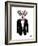 Dalmatian Dog in Tuxedo-Olga Angellos-Framed Art Print