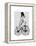 Dalmatian on Bicycle-Fab Funky-Framed Stretched Canvas