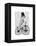 Dalmatian on Bicycle-Fab Funky-Framed Stretched Canvas