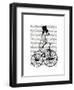 Dalmatian on Bicycle-Fab Funky-Framed Art Print