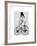 Dalmatian on Bicycle-Fab Funky-Framed Art Print