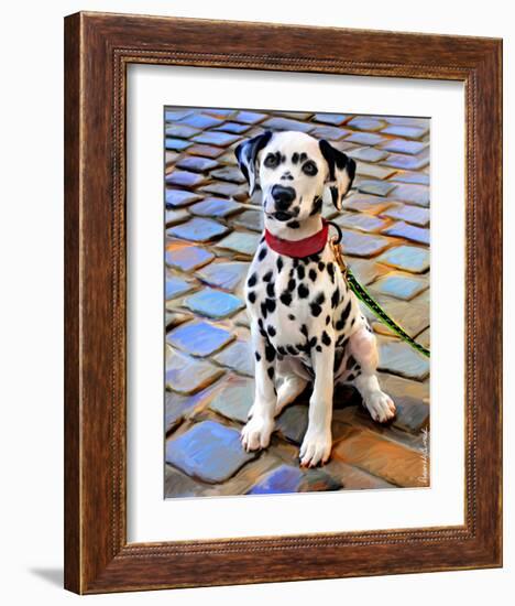 Dalmatian Puppy-Robert Mcclintock-Framed Art Print