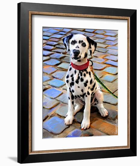 Dalmatian Puppy-Robert Mcclintock-Framed Art Print