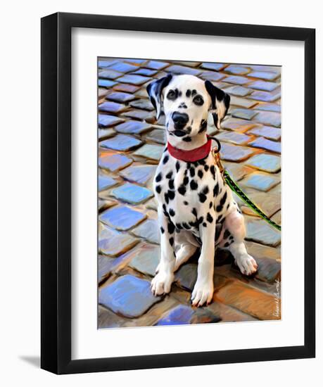 Dalmatian Puppy-Robert Mcclintock-Framed Art Print