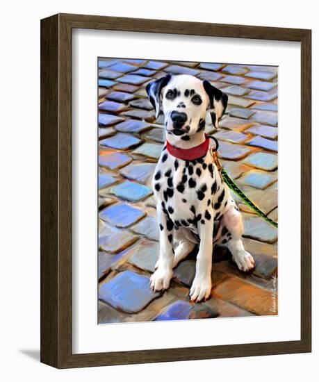 Dalmatian Puppy-Robert Mcclintock-Framed Art Print