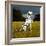 Dalmatian Sitting with Paw Up-Sally Anne Thompson-Framed Photographic Print