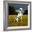 Dalmatian Sitting with Paw Up-Sally Anne Thompson-Framed Photographic Print