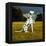 Dalmatian Sitting with Paw Up-Sally Anne Thompson-Framed Premier Image Canvas