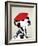 Dalmatian with Red Beret-Fab Funky-Framed Art Print