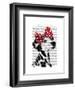 Dalmatian with Red Bow-Fab Funky-Framed Art Print