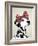 Dalmatian with Red Bow-Fab Funky-Framed Art Print