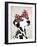 Dalmatian with Red Bow-Fab Funky-Framed Art Print