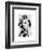 Dalmatian with Tiara-Fab Funky-Framed Art Print