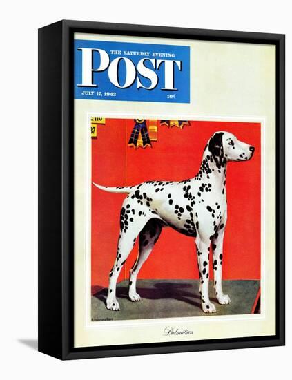 "Dalmatians," Saturday Evening Post Cover, July 17, 1943-Rutherford Boyd-Framed Premier Image Canvas