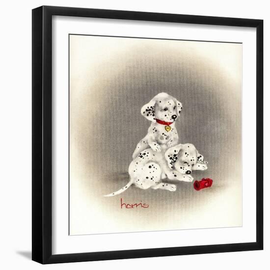 Dalmation 2 - Curiosity-Peggy Harris-Framed Giclee Print