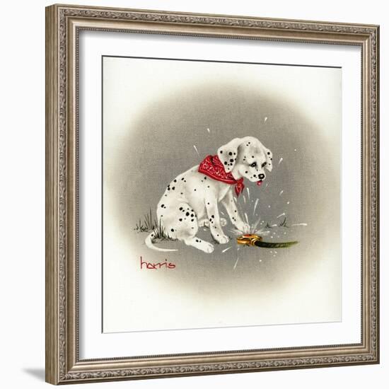 Dalmation 3- Sprinkles-Peggy Harris-Framed Giclee Print