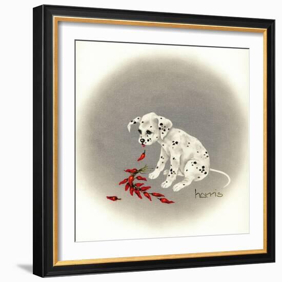 Dalmation 5 - Chile Dog-Peggy Harris-Framed Giclee Print