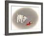 Dalmation 6- Caught Red Pawed-Peggy Harris-Framed Giclee Print