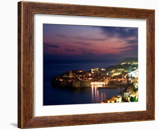 Dalmation Coast on the Adriatic Sea, Medieval Walled City of Dubrovnik, Serbia-Russell Gordon-Framed Photographic Print