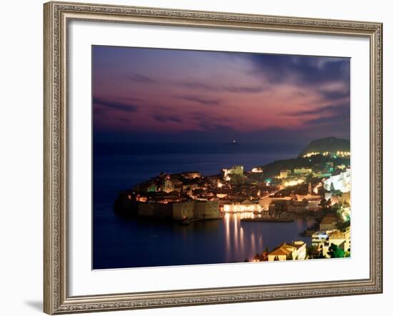 Dalmation Coast on the Adriatic Sea, Medieval Walled City of Dubrovnik, Serbia-Russell Gordon-Framed Photographic Print